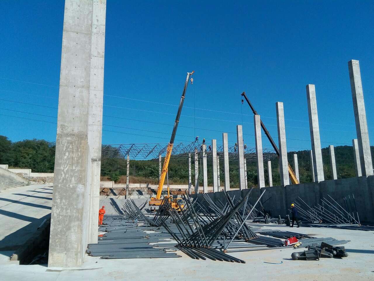 铜川搅拌站网架